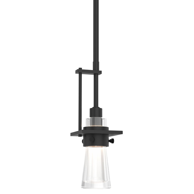 Erlenmeyer Mini Pendant, Black, Small: 12.5" - 57.5"