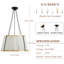 Îlot de cuisine 6 lumières 23,62 po