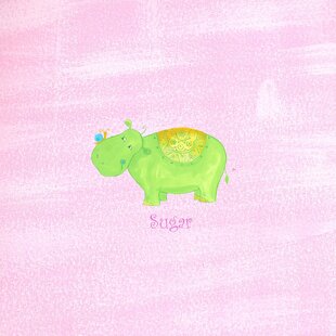 Alphabet Adventure Sugar Hippo Canvas Art