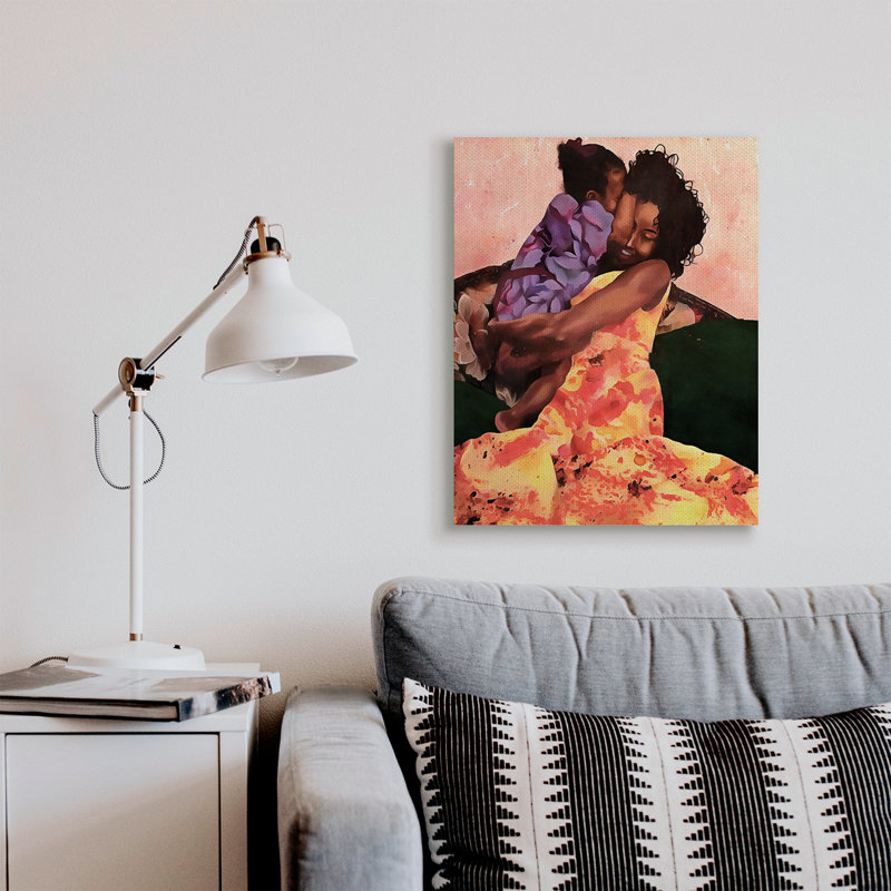 «Motherly Hug», Toile tendue, H 30 po x l 24 po