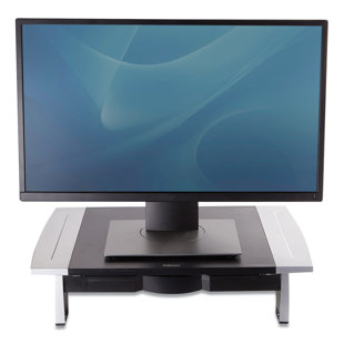 Suites™ FELLOWES & with Metal Wayfair MANUFACTURING Riser Monitor Fellowes® Standard Reviews Monitor Drawers Stand Office |