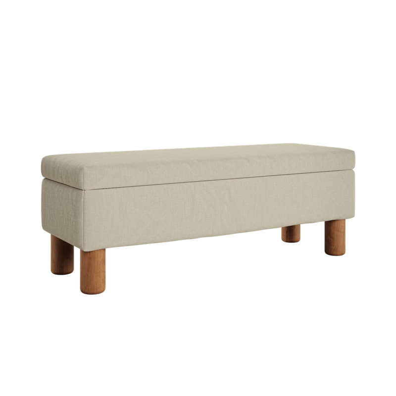 Essential Storage Bench, Sand Hemp Blend, Cylinder