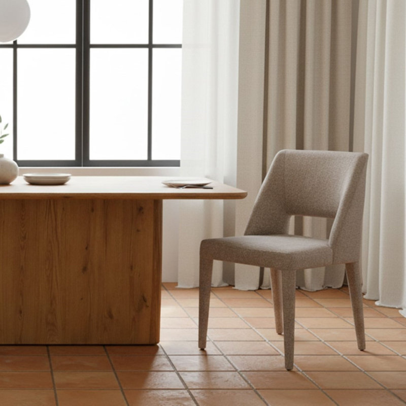 Joyce Dining Chair Light Brown-Set of Two, Light Brown
