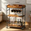 Bar Cart, 3 Tier Serving Trolley