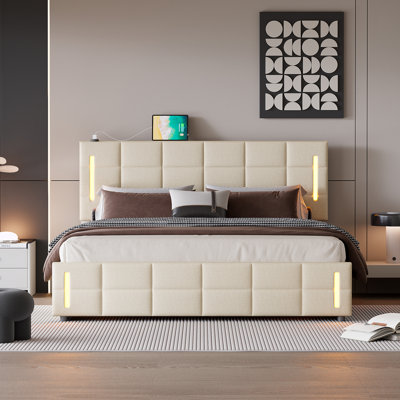 Brenleigh Upholstered Platform Storage Bed -  Brayden StudioÂ®, D7B37561D34C4A5D9C72E031728F7BED