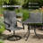 Outdoor Gray Chairs,Swivel Chairs Set Of 2-1852305594