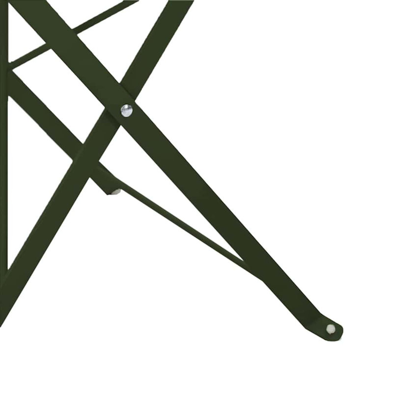 Outdoor Patio Dining Side Chair, Dark Green