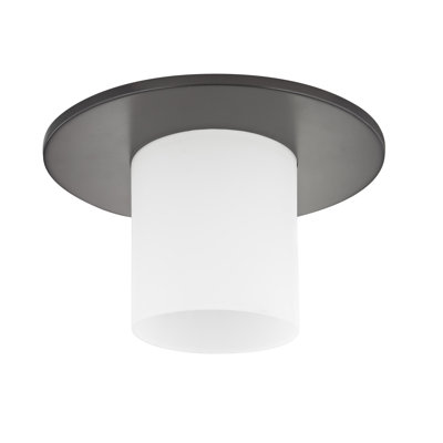 Abat-jour tambour en verre 6 "H