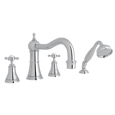Robinet de baignoire 4 trous à fixation sur le comptoir Georgian Era
