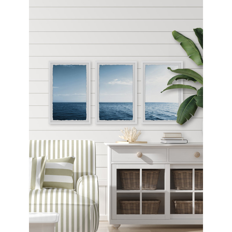 Endless As The Ocean Triptych, H 30 po x l 20 po