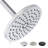 High Pressure Shower Head Rain Shower Head Chrome Plated Modern Design Round Rainfall Showerhead, Single Function Easy To Clean 8" Face