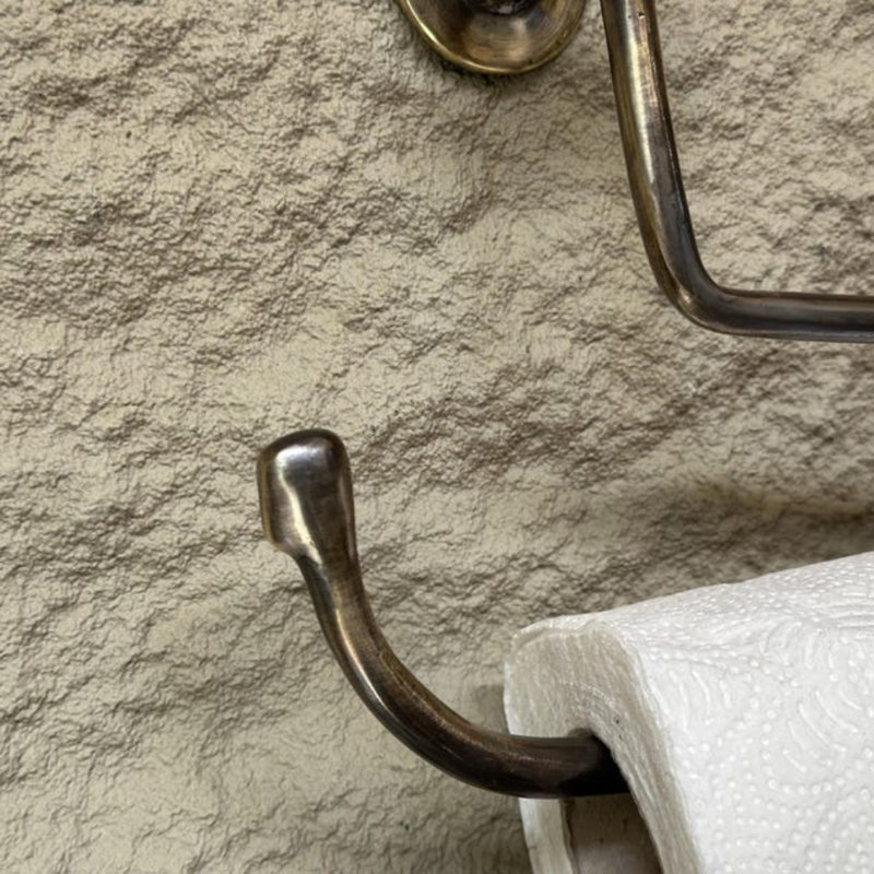  Porte-papier hygiénique mural en bronze huilé fabriqué à la main