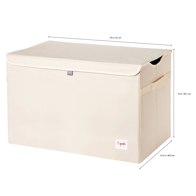 Green Crocodile Fabric Toy Chest with Handles