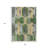 3' X 5' Green Gold And Silver Geometric Washable Indoor Outdoor Area Rug