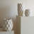 Pillowed Printed Vase-Matte White-Lg-119364185