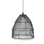 Black Rattan Battery Operated Outdoor Hanging Pend LED Outdoor Pendant
