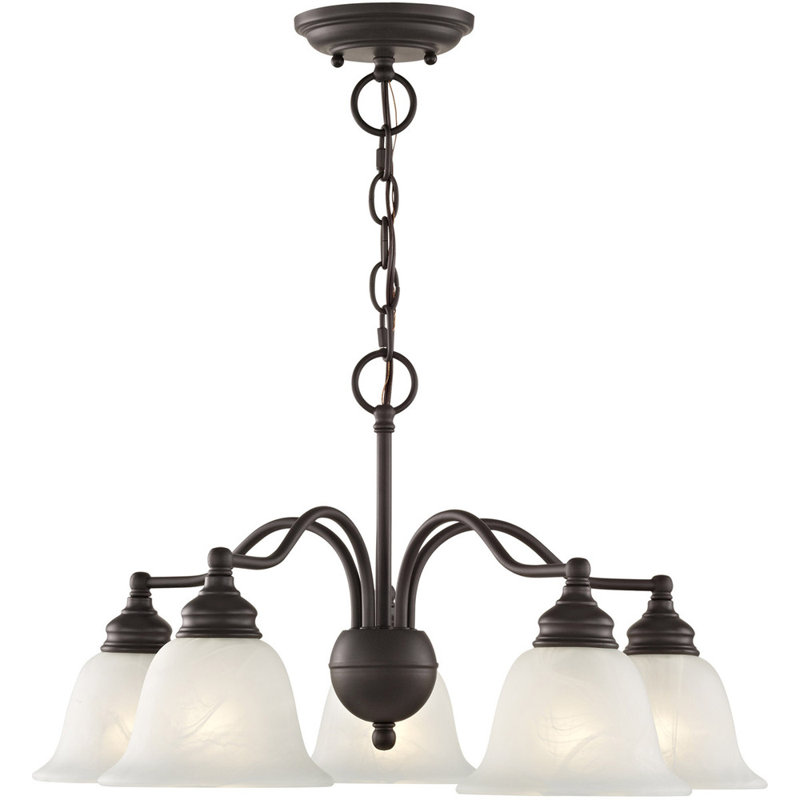 Lustre traditionnel / classique à 5 lumières Becky, Bronze