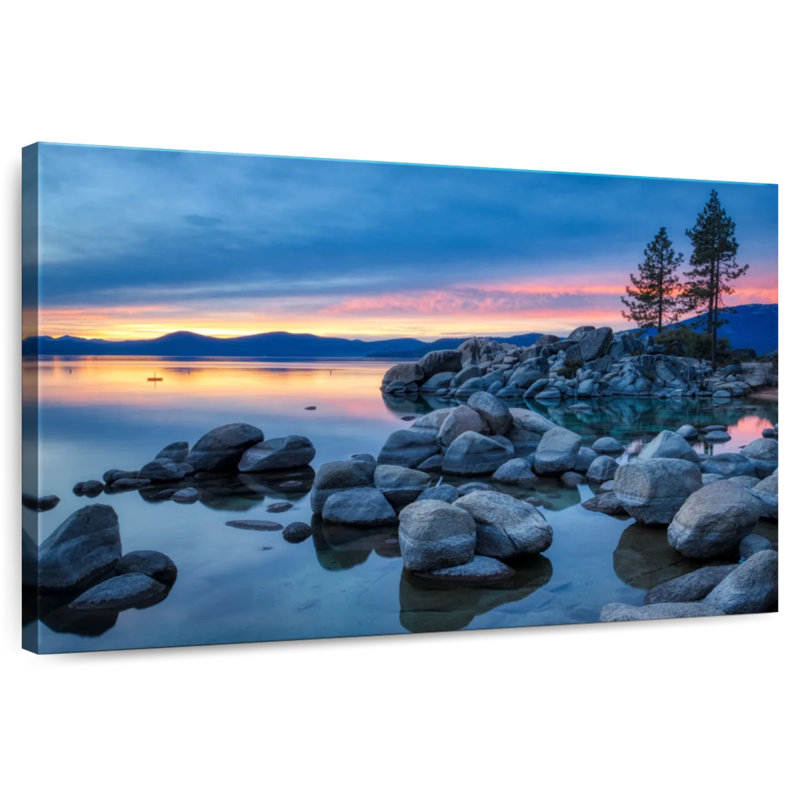 Alvord Evening At Sand Harbor, 20" H x 30" W