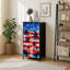 Commode de rangement verticale 4 tiroirs avec drapeau américain et aquarelle
