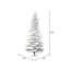 Arbre de Noël artificiel pin blanc enneigé 9 pi Slim