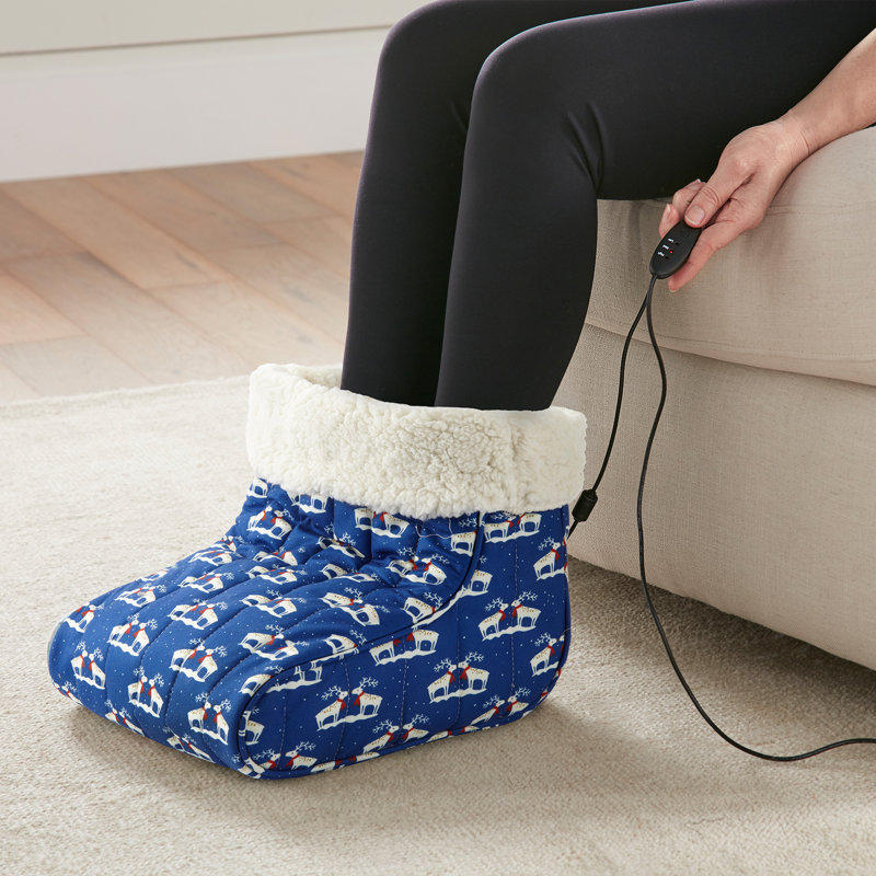 Chauffe-pieds chauffant Micro Flannel®, «Kiss Me Deer»
