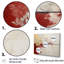 Minimalisme, horizon rouge et or, ensemble d'art mural sur toile abstraite-1496914688-1496914691