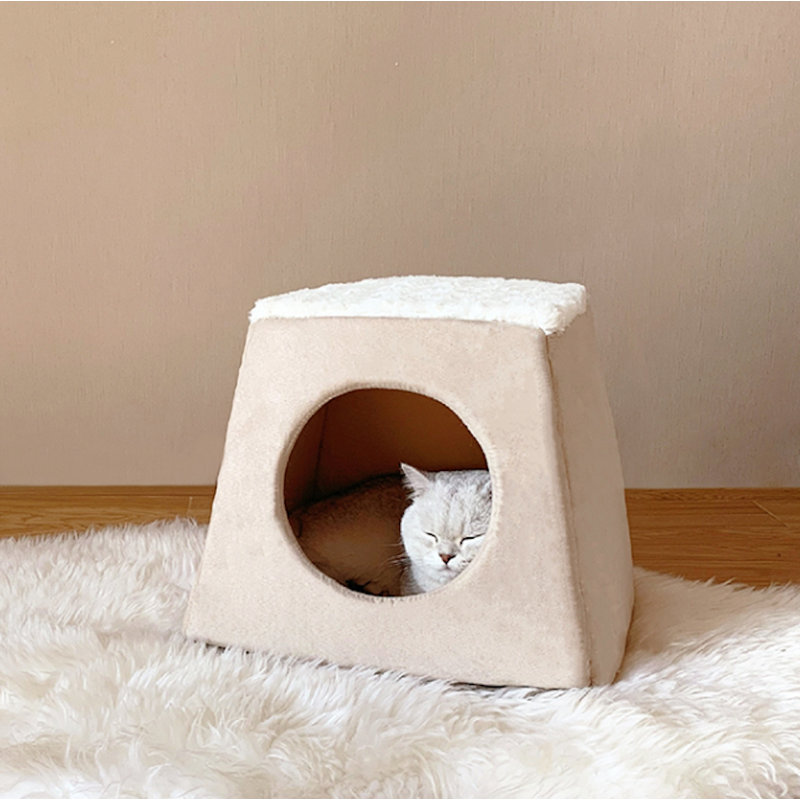 Waithman Cotton Pet Bed, Beige