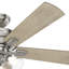Ventilateur de plafond standard à 5 pales de 52 po avec chaîne de traction et ensemble d'éclairage inclus Crestfield-32727861
