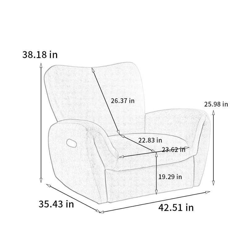 Ergonomically adjustable comfortable recliner, Pink