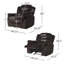 Fauteuil inclinable et oscillant classique en tissu classique pour un confort et une élégance inégalés dans tout espace de vie