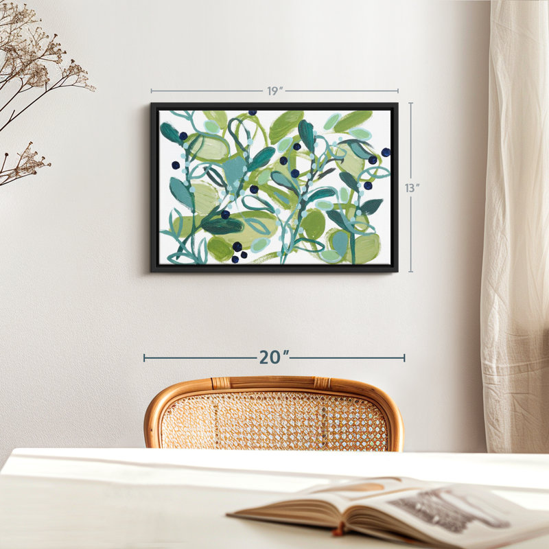 Floral et botanique «Annamieka Wall Art», H 13 po x l 19 po