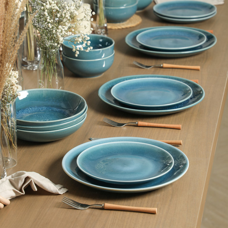Ensemble de bols à pâtes 4 pièces Stone Lain Riley, Bleu