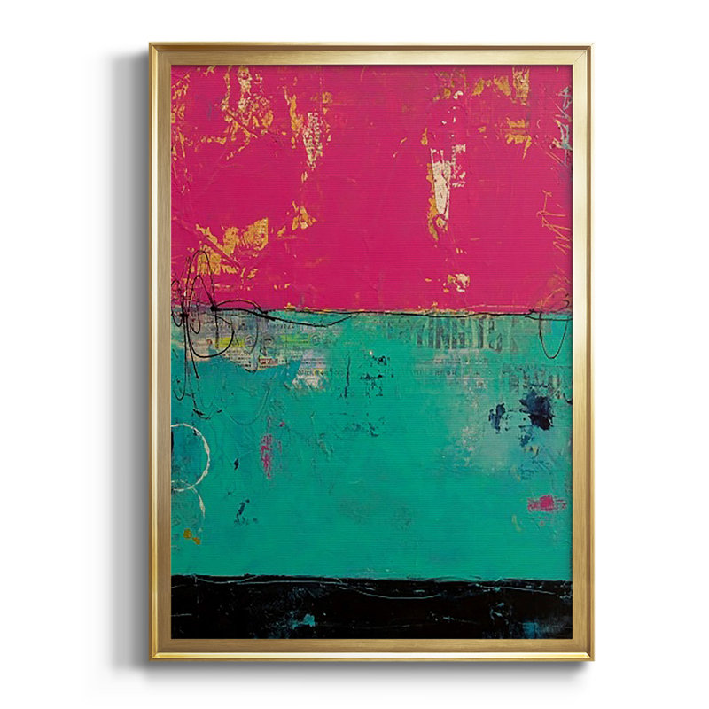 " Good Mood ", Gold, 42.5" H x 30.5" W x 1" D