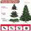 Arbre de Noël pleine forme avec 2673 pointes - aiguilles mixtes en PE / PVC-1864122008