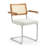 Boucle Low Rattan Back Arm Chair-93021589