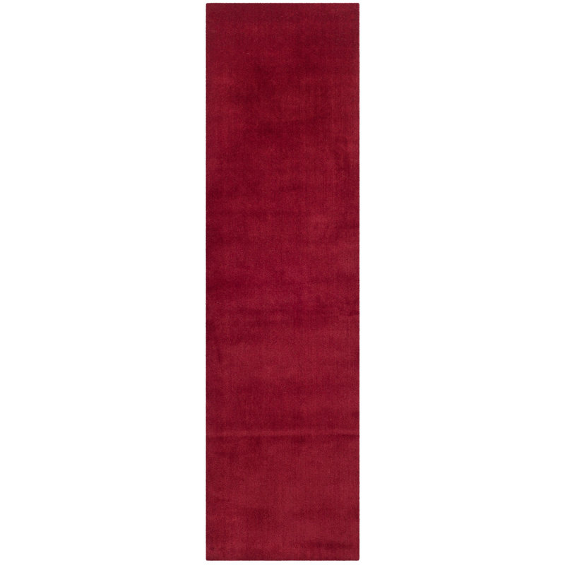 Tapis rouge Frann, Tapis de couloir 2 pi 3 po x 8 pi