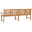 Solid Wood Outdoor Bench