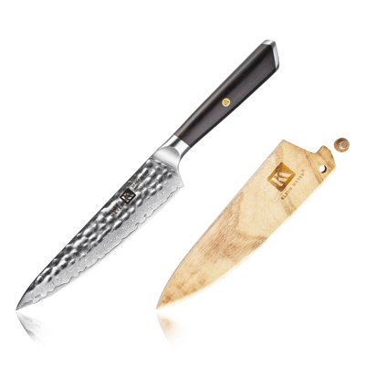 Couteau utilitaire 6 po Klaus Meyer Spada (avec gaine en bois)