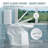 21＂Extra Tall Toilet With Elongated Seat, Two-piece Toilet With Powerful Flush, Map1000g