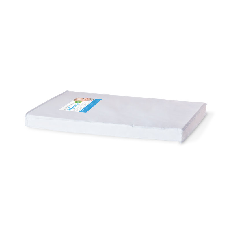 White 3" Foam Water Resistant Compact Crib Mattress