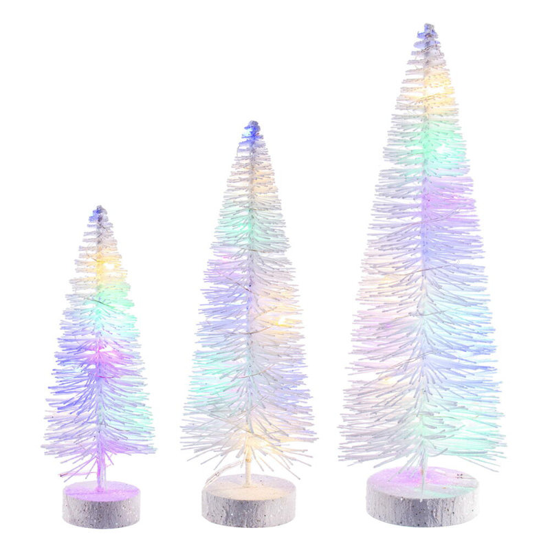 Ensemble d'arbre de brosse à bouteille blanche de 8 à 10 po à 12 po., Multicolore, Blanc, H 1 pi