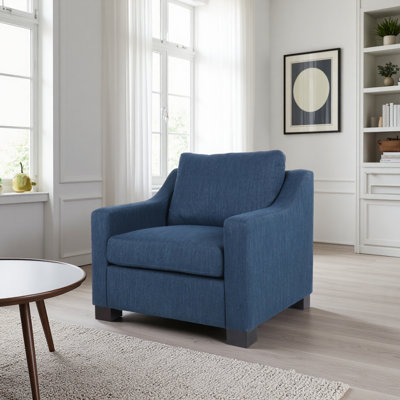 Contemporary Fabric Upholstered Club Chair