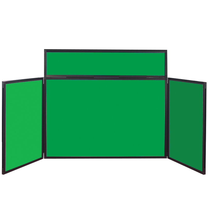 Free-Standing Bulletin Board, 80 cm H x 180 cm W, Emerald Green