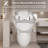 1-piece 1.28 Gpf Single Flush Egg Shape Toilet In Glossy White