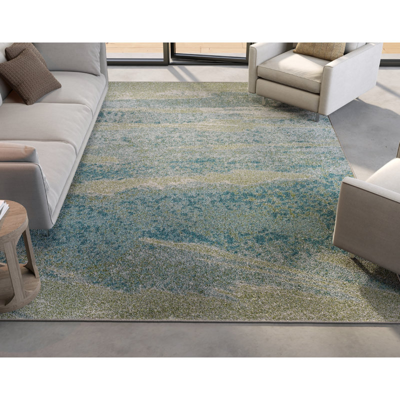 Kohrs Area Rug, Rectangle 7'10" x 10'10", Ocean