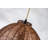 1-Light Brown Woven Rattan Pendant