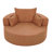 Swivel Round Sofa Chair With Removable Pillows-533902803