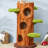 48.8'' H Eletha Solid Wood Modern Cat Tree Tower Condo