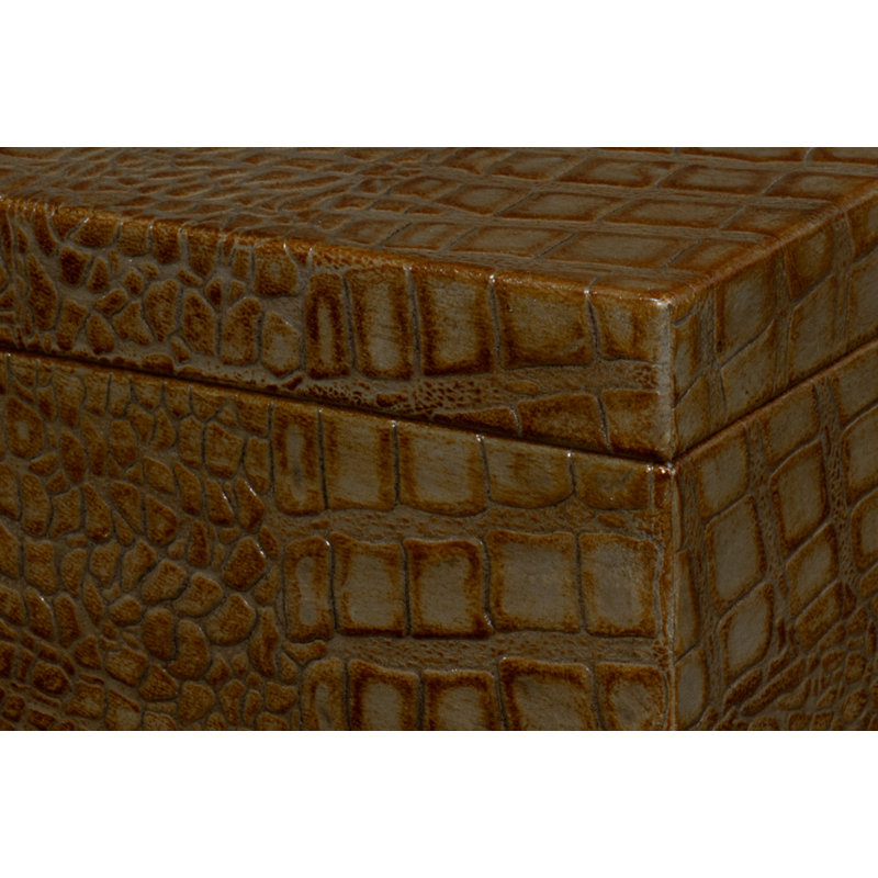 Shagreen Handmade Decorative Box, Green