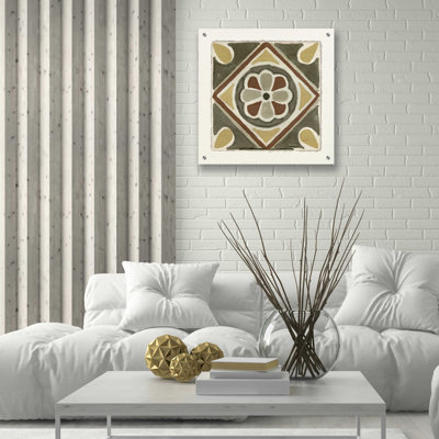 «Moroccan Tile Pattern VII» par Stellar Design Studio, art mural en verre acrylique